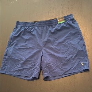NWT Spyder Blue Mens Athletic Shorts